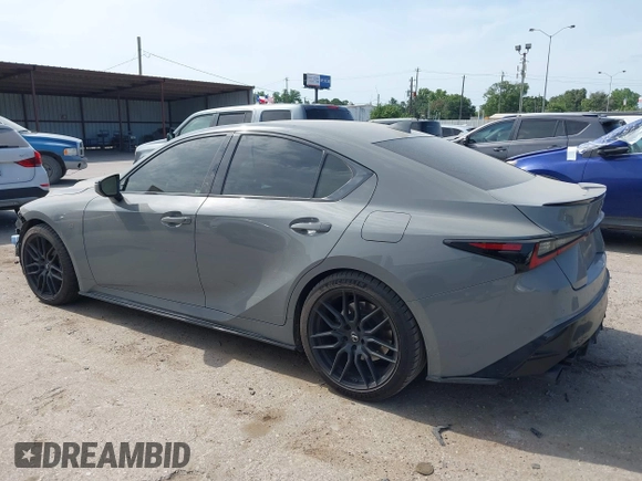 2022 Lexus IS 500 F Sport Performance Launch Edition with VIN JTHUP1D24N5001370, listed as a IAAI auction lot 42277265 with 42,120 mi miles and . Bid and sale history available at DreamBid. Image 3.