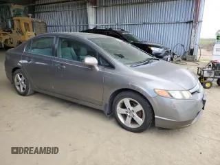 2007 Honda Civic EX with VIN 2HGFA16887H308759, listed as a Copart auction lot 47852395 with 80,540 mi miles and Salvage Title. Bid and sale history available at DreamBid. Image 4.