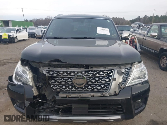2019 Nissan Armada Platinum z VIN JN8AY2NF0K9351290, wystawiony jako IAAI lot #41234737 z przebiegiem 118 737 mil mil oraz . Historia ofert i sprzedaży dostępna na DreamBid. Obrazek 12.