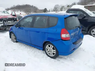 2007 Honda Fit Sport with VIN JHMGD37687S023604, listed as a IAAI auction lot 41310146 with 358,465 mi miles. Bid and sale history available at carsss.com. Image 3.