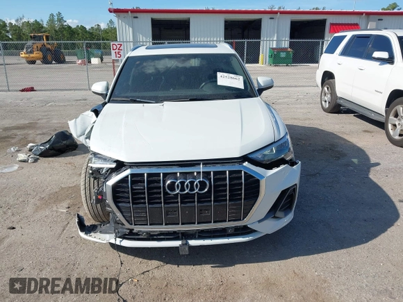 2019 Audi Q3 S line Premium with VIN WA1DECF32K1084030, listed as a IAAI auction lot 42528662 with 34,498 mi miles and . Bid and sale history available at DreamBid. Image 12.