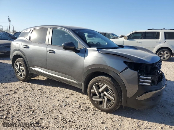 2025 Nissan Kicks SV with VIN 3N8AP6CA3SL311147, listed as a Copart auction lot 48866365 with 7,973 mi miles and Salvage Title. Bid and sale history available at carsss.com. Image 4.