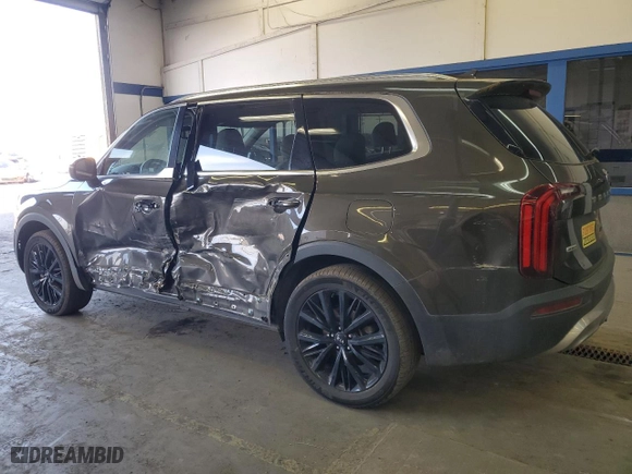 2020 Kia Telluride SX with VIN 5XYP5DHC0LG066584, listed as a Copart auction lot 46671755 with 34,391 mi miles and Salvage Title. Bid and sale history available at carsss.com. Image 2.