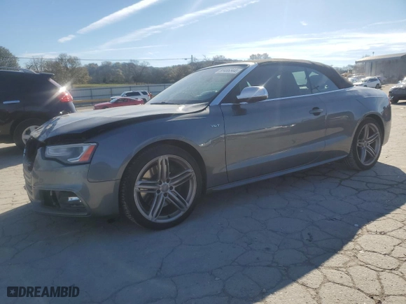 2013 Audi S5 Premium Plus with VIN WAUCGAFH7DN001180, listed as a Copart auction lot 80486344 with 139,521 mi miles and Clean Title. Bid and sale history available at carsss.com. Image 1.