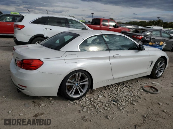 2015 BMW 4 Series 435i with VIN WBA3T3C56FP738508, listed as a Copart auction lot 74870964 with 77,111 mi miles and Salvage Title. Bid and sale history available at carsss.com. Image 3.