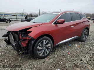 2015 Nissan Murano Platinum with VIN 5N1AZ2MH3FN265735, listed as a Copart auction lot 42741965 with 148,152 mi miles and Salvage Title. Bid and sale history available at carsss.com. Image 1.