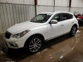 2017 Infiniti QX50 z VIN JN1BJ0RR5HM416057, wystawiony jako Copart lot #44935765 z przebiegiem 59 124 mil mil oraz Szkody całkowita. Historia ofert i sprzedaży dostępna na DreamBid. Obrazek 1.