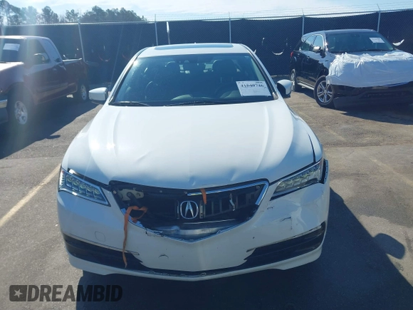 2017 Acura TLX w/Technology Pkg with VIN 19UUB1F52HA010721, listed as a IAAI auction lot 41640746 with 110,883 mi miles. Bid and sale history available at carsss.com. Image 12.