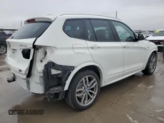 2017 BMW X3 xDrive35i with VIN 5UXWX7C38H0U44063, listed as a Copart auction lot 44501435 with 78,302 mi miles and Salvage Title. Bid and sale history available at DreamBid. Image 3.