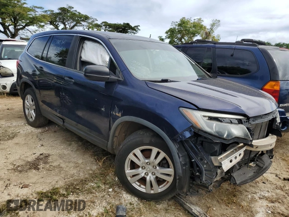 2016 Honda Pilot LX with VIN 5FNYF5H10GB040358, listed as a Copart auction lot 62229744 with Not Provided miles and Non Repairable. Bid and sale history available at DreamBid. Image 4.
