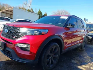 2023 Ford Explorer ST with VIN 1FM5K8GC6PGA22760, listed as a IAAI auction lot 41710627 with 31,448 mi miles. Bid and sale history available at carsss.com. Image 15.