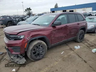 2025 Jeep Grand Cherokee Laredo with VIN 1C4RJHAG3SC274891, listed as a Copart auction lot 86952254 with 1,392 mi miles and Salvage Title. Bid and sale history available at DreamBid. Image 1.