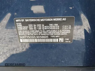 2020 BMW X3 xDrive30i with VIN 5UXTY5C02L9D58605, listed as a IAAI auction lot 41939854 with 22,361 mi miles and . Bid and sale history available at DreamBid. Image 9.