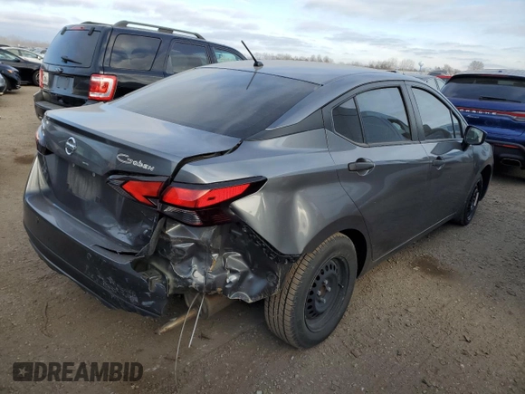 2021 Nissan Versa S with VIN 3N1CN8DV4ML908353, listed as a Copart auction lot 82353224 with 58,893 mi miles and Salvage Title. Bid and sale history available at carsss.com. Image 3.
