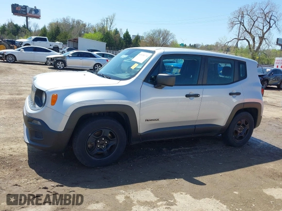 2017 Jeep Renegade Sport with VIN ZACCJAAB2HPE70133, listed as a IAAI auction lot 41938574 with 200,282 mi miles and . Bid and sale history available at DreamBid. Image 14.