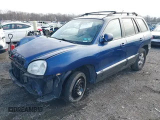 2006 Hyundai Santa Fe GLS with VIN KM8SC13D76U100145, listed as a IAAI auction lot 41093265 with 164,028 mi miles. Bid and sale history available at carsss.com. Image 2.
