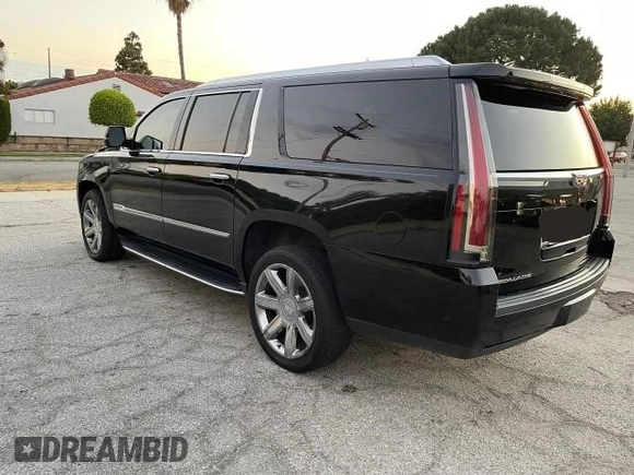 2018 Cadillac Escalade ESV Luxury z VIN 1GYS3HKJ2JR139302, wystawiony jako Copart lot #74639524 z przebiegiem 154 097 mil mil oraz Czysty tytuł • Clean title. Historia ofert i sprzedaży dostępna na DreamBid. Obrazek 3.