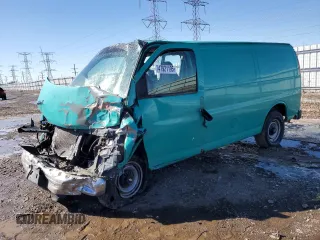 1997 Chevrolet Express Cargo with VIN 1GCHG35R2V1031114, listed as a Copart auction lot 47921195 with Not provided miles and Salvage title. Bid and sale history available at DreamBid. Image 1.