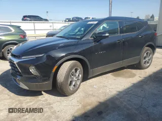 2023 Chevrolet Blazer LT z VIN 3GNKBJRS1PS227818, wystawiony jako Copart lot #49123465 z przebiegiem 34 096 mil mil oraz Szkoda całkowita • Salvage title. Historia ofert i sprzedaży dostępna na DreamBid. Obrazek 1.