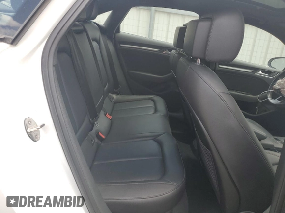 2017 Audi A3 Sedan Premium with VIN WAUB8GFF3H1020963, listed as a Copart auction lot 52640554 with 51,820 mi miles. Bid and sale history available at carsss.com. Image 10.