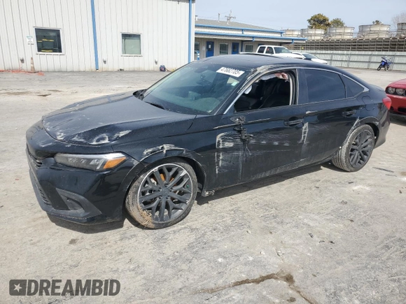 2024 Honda Civic Sedan Touring with VIN 2HGFE1F99RH303537, listed as a Copart auction lot 47682705 with 36,005 mi miles and Salvage Title. Bid and sale history available at carsss.com. Image 1.