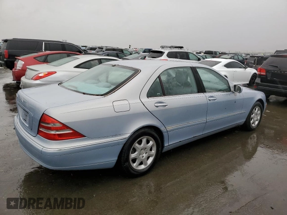 2000 Mercedes-Benz S 320/430/500 z VIN WDBNG70J6YA026416, wystawiony jako Copart lot #43626295 z przebiegiem 85 342 mil mil oraz Czysty tytuł • Clean title. Historia ofert i sprzedaży dostępna na DreamBid. Obrazek 3.