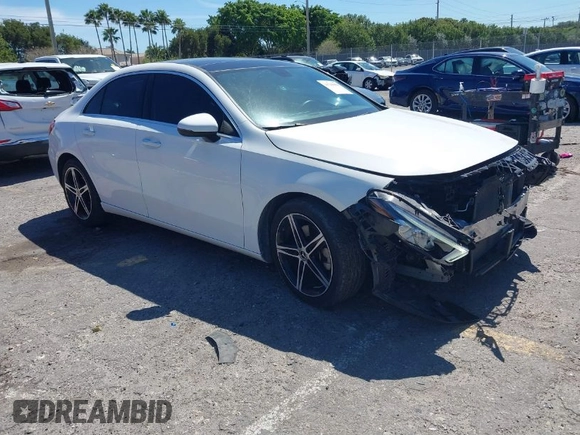 2019 Mercedes-Benz A 220 with VIN WDD3G4EB7KW033545, listed as a IAAI auction lot 41749956 with 63,950 mi miles and . Bid and sale history available at DreamBid. Image 1.