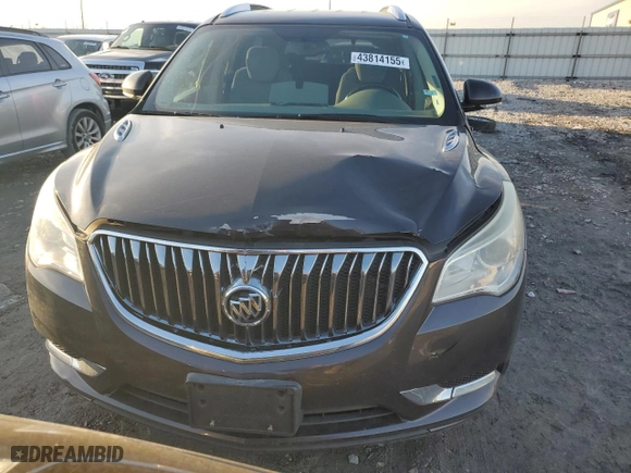 2015 Buick Enclave Convenience with VIN 5GAKRAKD0FJ166432, listed as a Copart auction lot 43814155 with 117,960 mi miles and Salvage Title. Bid and sale history available at carsss.com. Image 5.