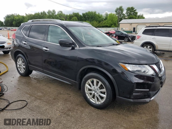 2017 Nissan Rogue SV with VIN 5N1AT2MVXHC747821, listed as a Copart auction lot 60855115 with 170,842 mi miles and Salvage title. Bid and sale history available at DreamBid. Image 4.
