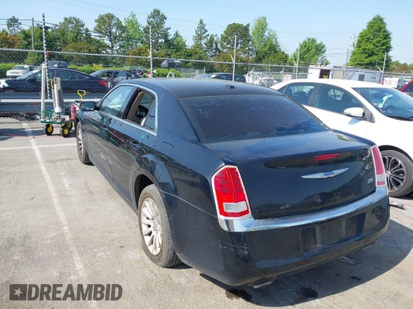 2014 Chrysler 300 with VIN 2C3CCAAG4EH252864, listed as a IAAI auction lot 42056787 with 185,063 mi miles. Bid and sale history available at carsss.com. Image 3.