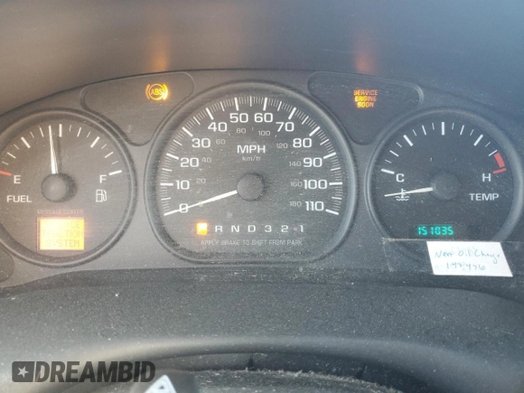 2004 Chevrolet Venture LS z VIN 1GNDX03E34D232151, wystawiony jako Copart lot #77205384 z przebiegiem 151 035 mil mil oraz Szkoda całkowita • Salvage title. Historia ofert i sprzedaży dostępna na DreamBid. Obrazek 9.