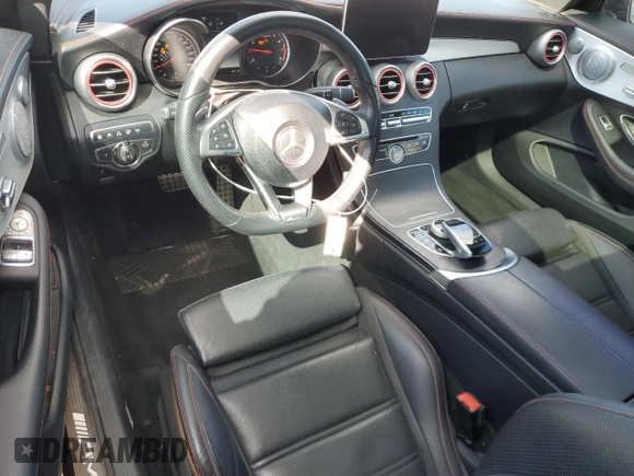 2017 Mercedes-Benz C 43 AMG with VIN WDDWJ6EB0HF499837, listed as a Copart auction lot 50178235 with 89,672 mi miles and Salvage Title. Bid and sale history available at carsss.com. Image 8.