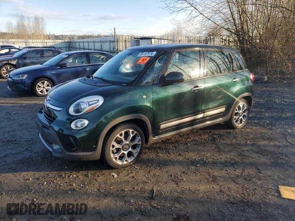 2014 FIAT 500L Trekking with VIN ZFBCFADH2EZ014621, listed as a Copart auction lot 83157814 with 142,670 mi miles and Clean Title. Bid and sale history available at DreamBid. Image 1.