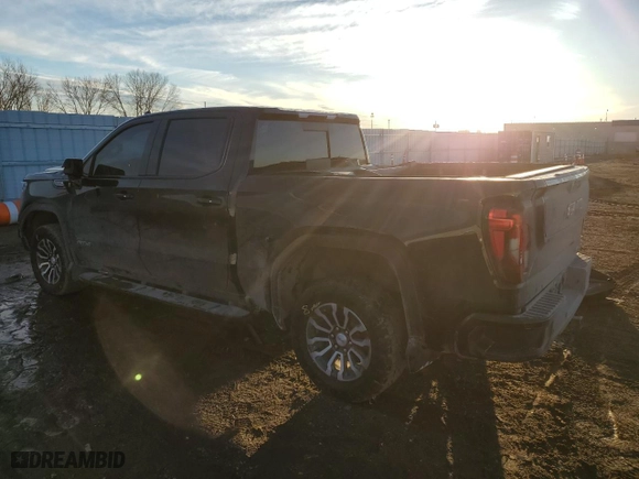 2019 GMC Sierra 1500 AT4 with VIN 1GTP9EED1KZ132969, listed as a Copart auction lot 46325645 with 109,833 mi miles and Salvage Title. Bid and sale history available at carsss.com. Image 2.