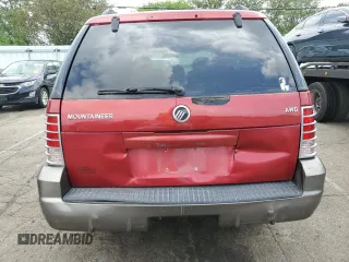 2004 Mercury Mountaineer Convenience with VIN 4M2ZU86KX4UJ06323, listed as a Copart auction lot 61662835 with 186,014 mi miles and Salvage title. Bid and sale history available at DreamBid. Image 6.