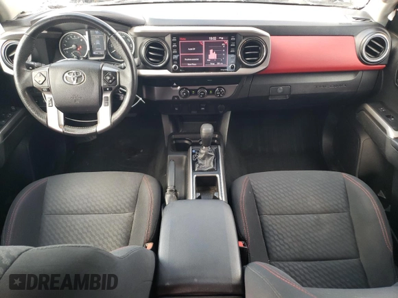 2021 Toyota Tacoma SR with VIN 3TYAX5GN5MT015924, listed as a Copart auction lot 59523615 with 79,693 mi miles and Salvage title. Bid and sale history available at DreamBid. Image 8.