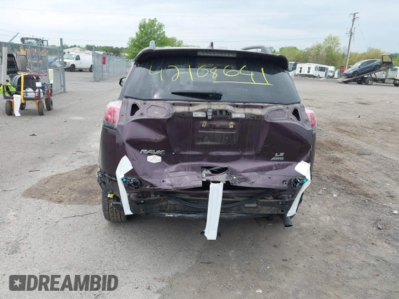 2018 Toyota RAV4 LE with VIN 2T3BFREV9JW771845, listed as a IAAI auction lot 42108641 with 127,394 mi miles. Bid and sale history available at carsss.com. Image 6.