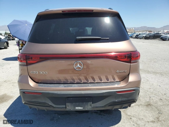 2023 Mercedes-Benz EQB with VIN W1N9M0KB4PN047337, listed as a Copart auction lot 55508124 with 13,537 mi miles and Salvage Title. Bid and sale history available at carsss.com. Image 6.
