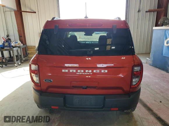 2023 Ford Bronco Sport Big Bend with VIN 3FMCR9B6XPRD64165, listed as a Copart auction lot 60398065 with 8,535 mi miles and Salvage title. Bid and sale history available at DreamBid. Image 6.