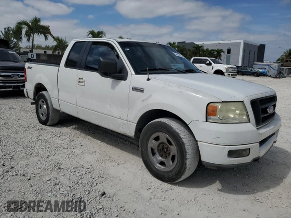 2005 Ford F-150 STX with VIN 1FTRX12W05KB59865, listed as a Copart auction lot 54314725 with 174,752 mi miles and Clean Title. Bid and sale history available at carsss.com. Image 4.