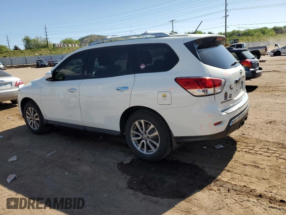 2016 Nissan Pathfinder SL with VIN 5N1AR2MMXGC608678, listed as a Copart auction lot 58005545 with 154,595 mi miles and Salvage title. Bid and sale history available at DreamBid. Image 2.
