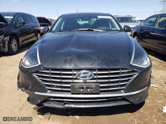 2021 Hyundai Sonata Hybrid Limited with VIN KMHL54JJ3MA031431, listed as a Copart auction lot 55866974 with 196,104 mi miles and Salvage Title. Bid and sale history available at carsss.com. Image 5.
