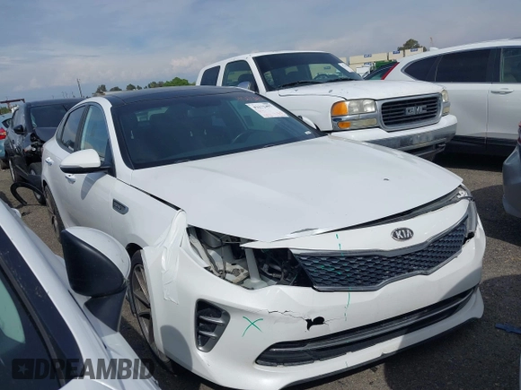 2016 Kia Optima SX Turbo with VIN 5XXGW4L23GG027090, listed as a IAAI auction lot 42172497 with 150,426 mi miles and . Bid and sale history available at DreamBid. Image 14.