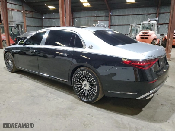 2021 Mercedes-Benz S-Class Maybach S 580 with VIN W1K6X7GBXMA037035, listed as a Copart auction lot 79022204 with 16,604 mi miles and Salvage Title. Bid and sale history available at carsss.com. Image 2.