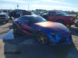 2021 Toyota GR Supra 3.0 with VIN WZ1DB0C03MW040794, listed as a IAAI auction lot 41279108 with 1 mi miles. Bid and sale history available at carsss.com. Image 1.