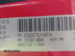 2020 Dodge Charger R/T z VIN 2C3CDXCT2LH106714, wystawiony jako IAAI lot #41860126 z przebiegiem 128 195 mil mil oraz . Historia ofert i sprzedaży dostępna na DreamBid. Obrazek 9.
