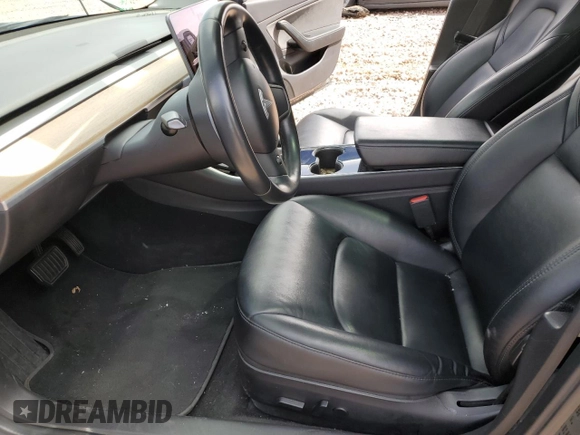 2019 Tesla Model 3 Mid Range with VIN 5YJ3E1EA2KF314274, listed as a Copart auction lot 49171065 with 55,383 mi miles and Salvage Title. Bid and sale history available at carsss.com. Image 7.