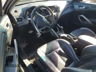 2015 Hyundai Veloster Turbo with VIN KMHTC6AE3FU241078, listed as a Copart auction lot 87422864 with Not provided miles and Salvage title. Bid and sale history available at DreamBid. Image 8.