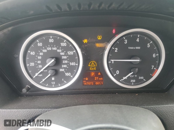 2009 BMW X6 z VIN 5UXFG43509L224738, wystawiony jako Copart lot #75547774 z przebiegiem 147 072 mil mil oraz Szkoda całkowita • Salvage title. Historia ofert i sprzedaży dostępna na DreamBid. Obrazek 9.