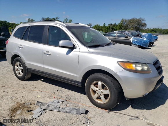 2007 Hyundai Santa Fe GLS with VIN 5NMSG13DX7H084556, listed as a Copart auction lot 52972175 with 190,494 mi miles and Clean Title. Bid and sale history available at carsss.com. Image 4.